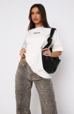 All I’ve Got White Fox Oversized Tee White