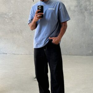 Core Classic White Fox Oversized Tee Ocean