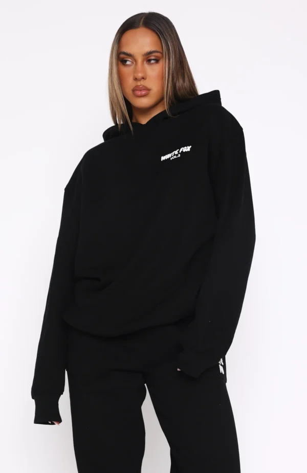 Put It On Repeat Oversized Tracksuit Black